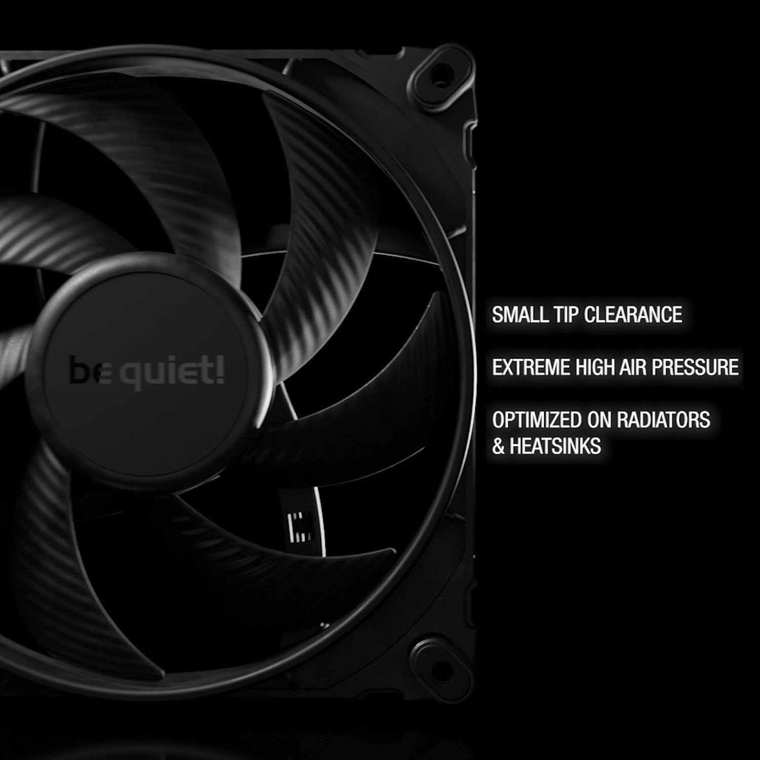 be quiet! Silent Wings 4 140mm PWM 1100 RPM Premium Low PWM, Black 
