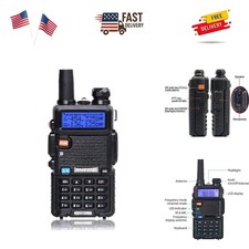 UV-5R Two Way Radio Dual Band 144-148/420-450Mhz Walkie Talkie 1800mAh Li-ion...