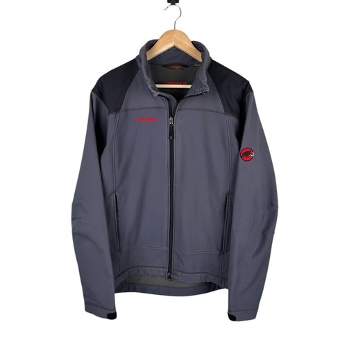 Mammut, Vintage Mammut Soft Shell Jacket Mens Gray Full Zip Outdoor