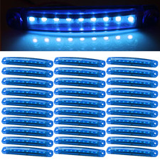 30PCS BLUE 3030 lamp beads 12-24V universal 1Wx9 truck side light 9led