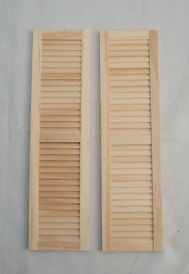 SHUTTERS #5018 dollhouse 1:12 scale miniature window 1pair wooden Houseworks