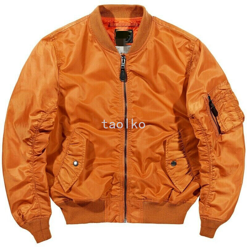 Nueva Chaqueta de Bombardero para Hombres Abrigo de Piloto de la Fuerza Aérea de Vuelo Informal Outwear Corto