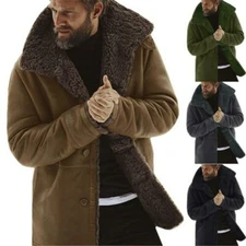 Winter Thick Warmer Men Jacket Coat Outwear Fleece Fur Liner Parka Overcoat