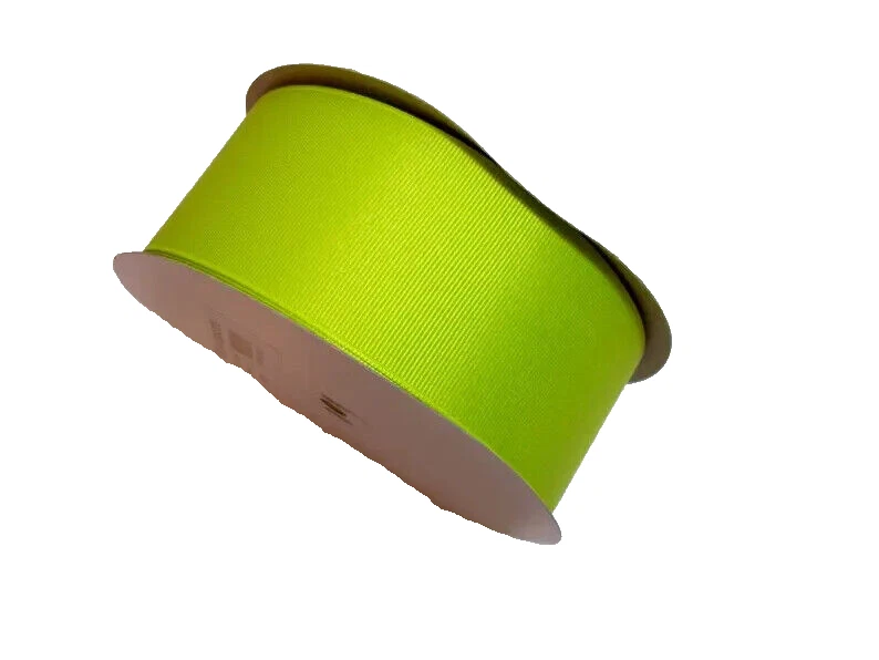 Green Grosgrain Ribbon 2 1/4" wide x 10 yards Schiff Lime Cheer Bow Craft B4 - Image 4 of 4