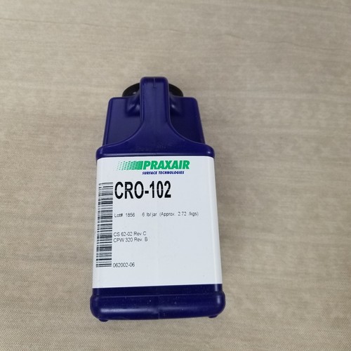 Praxair CRO102 6lb / 2.72Kgs Jar Of Chromium Oxide Based Thermal Spray