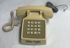 AT T 100 Vintage Telephone Push Button Cream Tan Color VSS230901/BA2