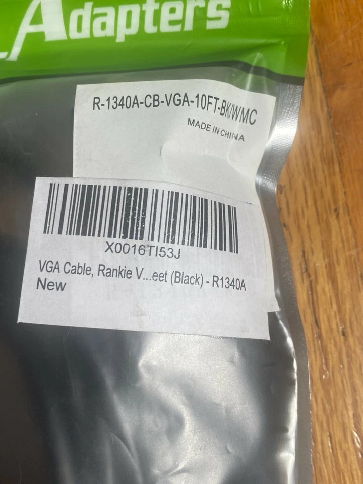 Cable Rankie VGA a VGA Mini Displayport 6 pies chapado en oro R-1340-CB Foto 3 de 3