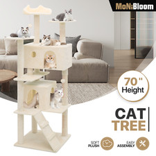70" Cat Tree Cat Tower Activity Center Large Kitten Playing Condo House for Rest