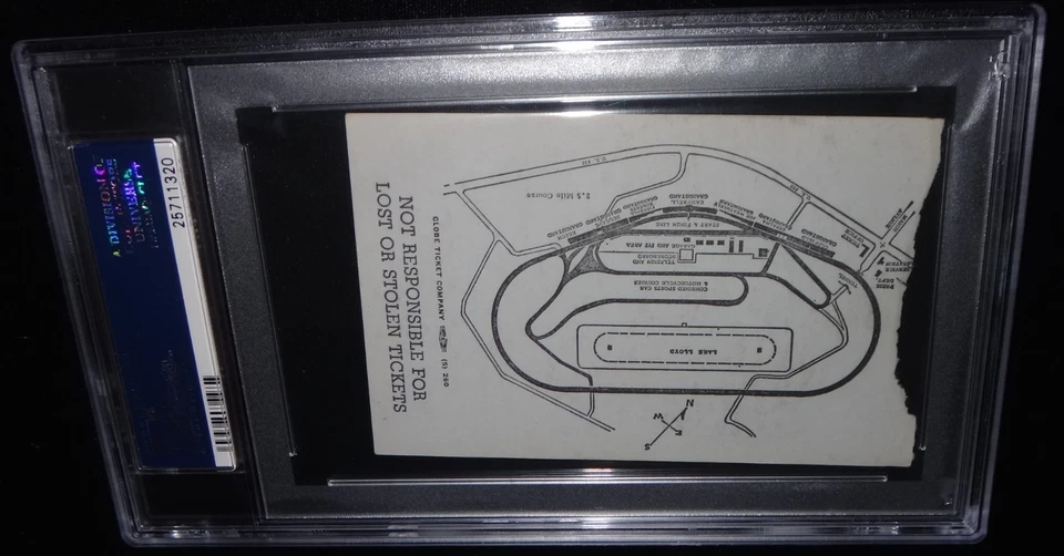 Boleto Daytona 500 NASCAR 1980 "Buddy Baker FASTEST EVER 177,602 mph" PSA ¡Raro! Foto 2 de 3