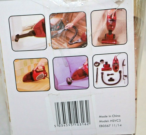 Ewbank Chilli 3 Cyclonic Model #HSVC3 Handheld/Stick Red Vacuum Cleaner M4875 - Picture 6 of 11