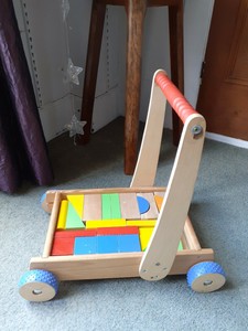 baby walker trolley with bricks