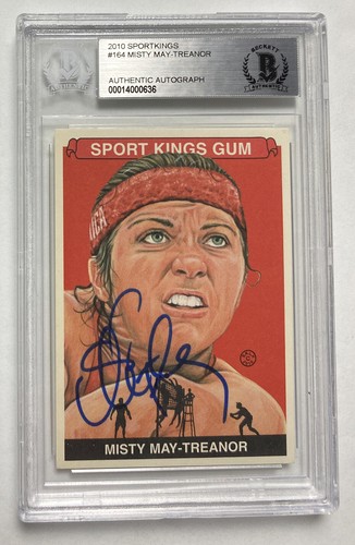 MISTY MAY-TREANOR SIGNED 2010 SPORTSKINGS #164 BECKETT AUTHENTIC VOLLEYBALL AUTO