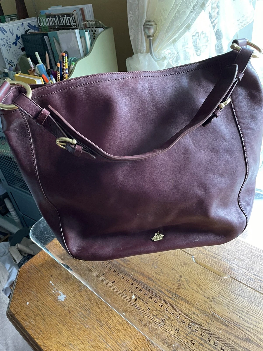 Brahmin Shoulder Bag Handbag Burgundy Magnetic Closure eBay