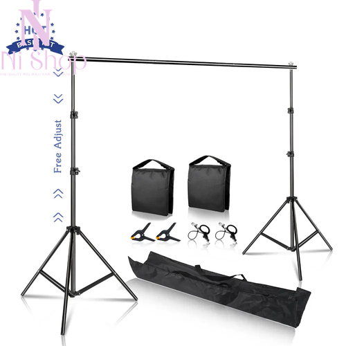 3M Photography Backdrop Stand Kit Heavy duty Background Support Studio Sand Bag - Picture 7 of 23