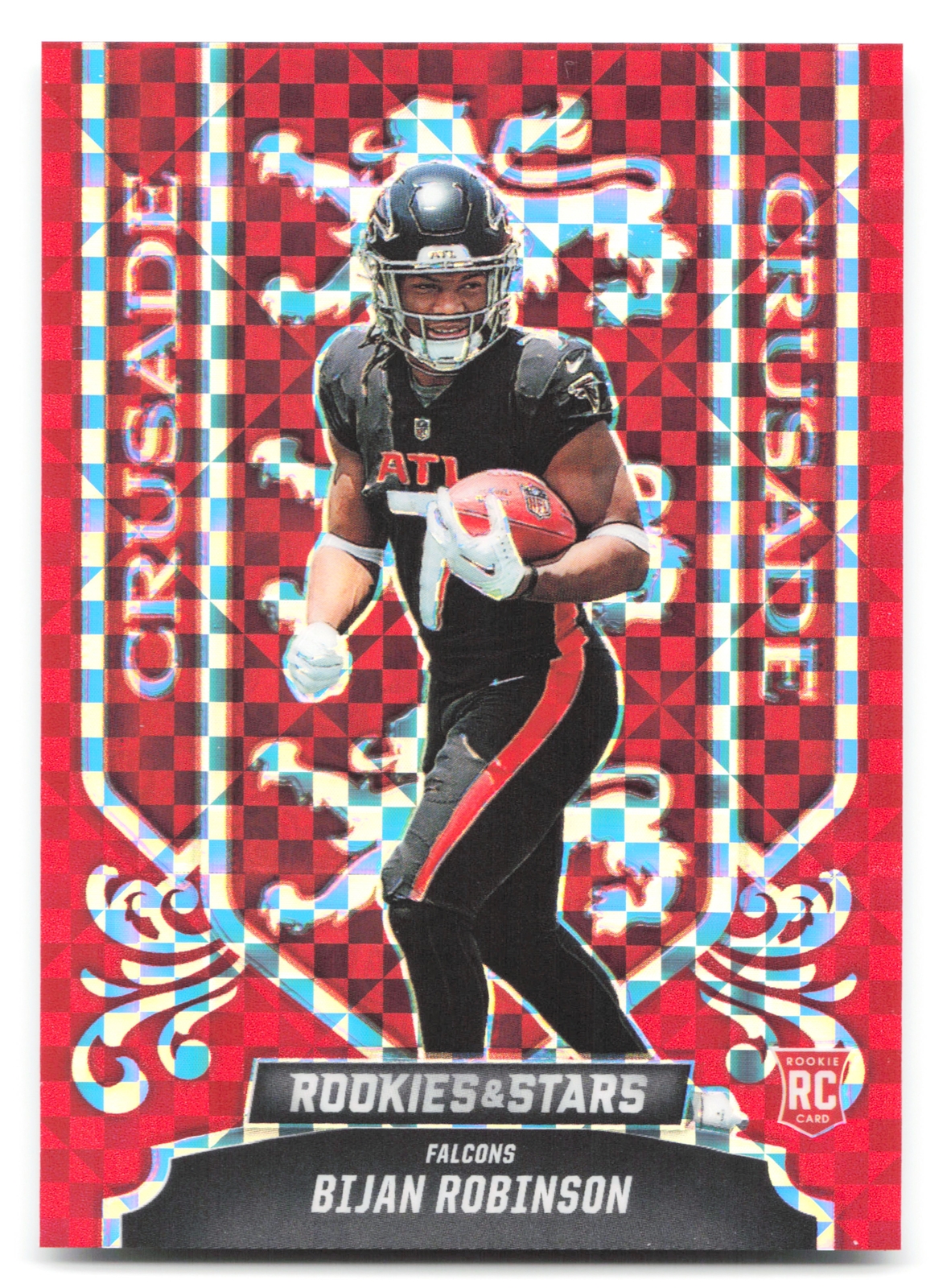 Bijan Robinson 2023 Panini Rookies & Stars Crusade Red Plaid #CR-2 Falcons