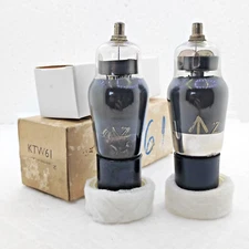 GEC Osram KTW61 KTW62 NR64 POVT193 tube pair, NOS, Hammersmith factory