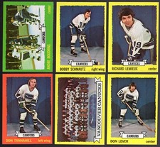 1973 Topps Team SET Lot of 11 Vancouver CANUCKS NM+ SCHMAUTZ LEVER KURTENBACH