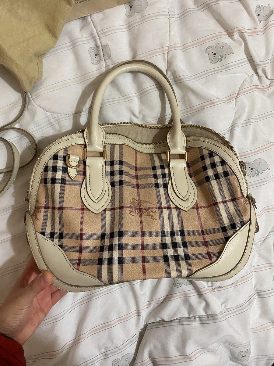 Burberry LL Sm Orchard M White Bag, VINTAGE | eBay