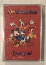 WALT DISNEY WORLD Vintage Full Deck Playing Cards. Opened But Never Used VGC