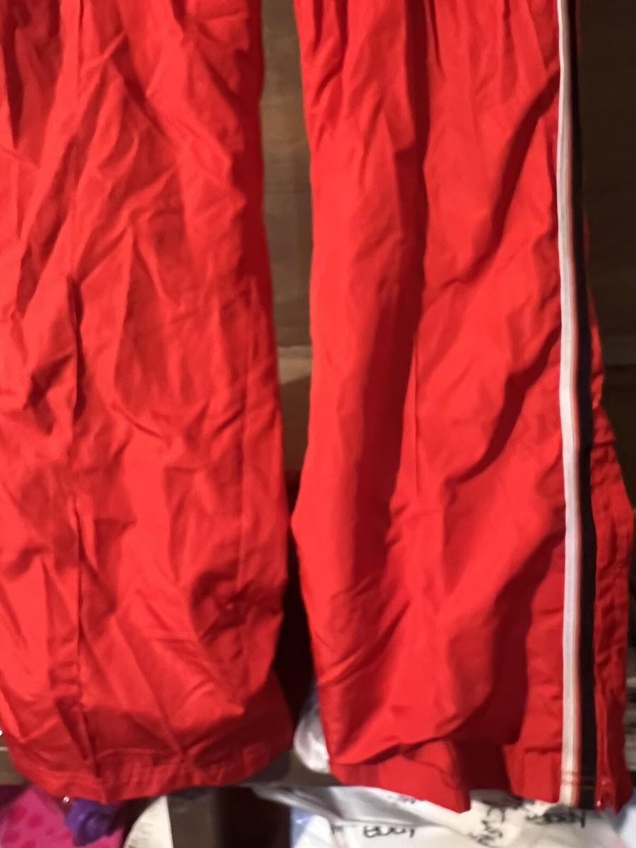Fuda Sport Track Pants Size LARGE 12-14 VINTAGE LINED RED