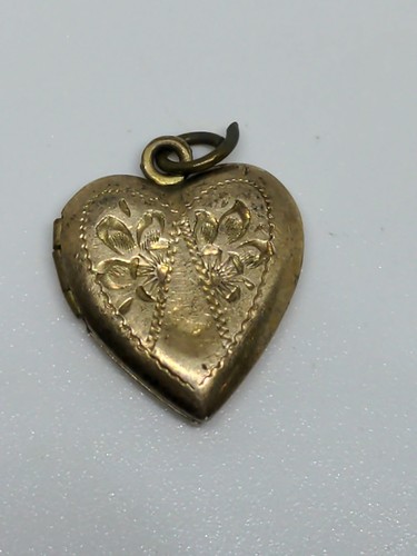 Vintage GF Gold Filled Heart Pendant 