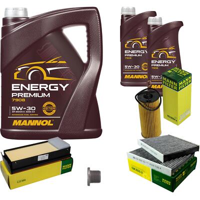 MANN Inspektionspaket 7 L MANNOL Energy Premium 5W-30 für BMW 5er Touring 530d