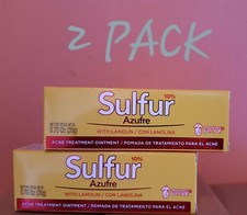 GRISI 10 Azufre Sulfur Acne  Pimple Ointment Cream 20g  2 Pack 