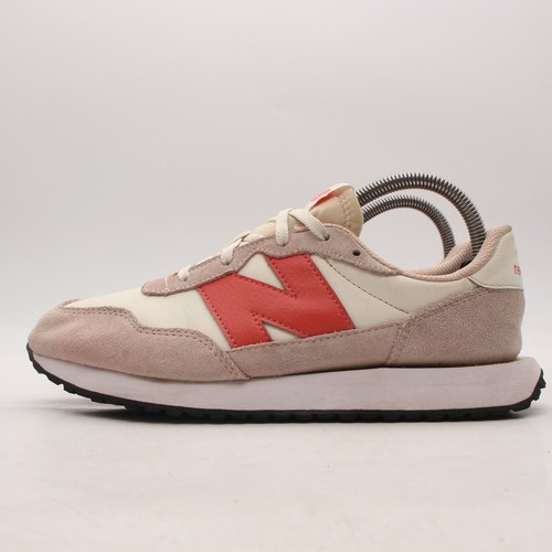 New Balance 237 Men's Size 7 Athletic Sneakers White Pink Casual Shoes GS237PK1 - Picture 4 of 11