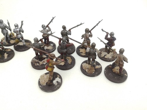 28mm Painted Medieval Perry Miniatures Infantry Billhooks Foot Knights Wotr - Picture 8 of 15