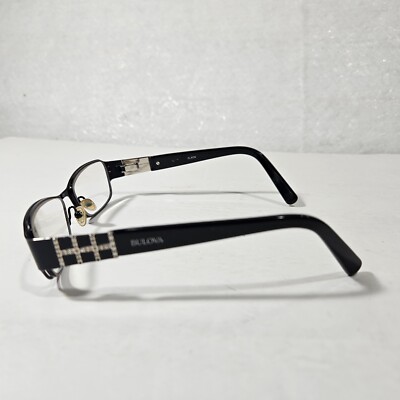 BULOVA Boracay Eyeglasses Frame Only Womens 52-16-135 Black 