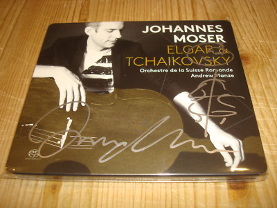 JOHANNES MOSER Elgar Tchaikovsky Cello Concertos PENTATONE SACD Signed Signiert