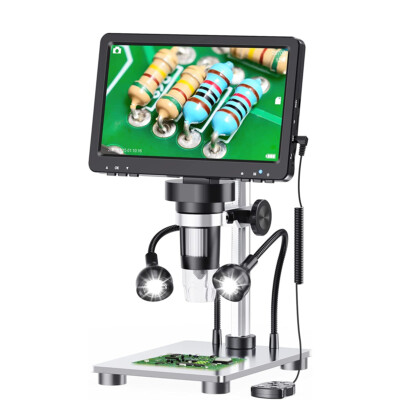 Elikliv 7'' Digital Microscope, 1080P USB Coin Microscope 50X-1200X with Stand