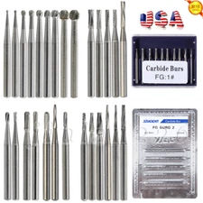 Dental Carbide Burs FG 1-5 330 557 High Speed Round Pear Long Shank Midwest