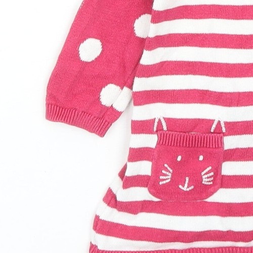 Blue Zoo Girls Pink Cotton Blend Shift Size 3-6 Months - Picture 12 of 12