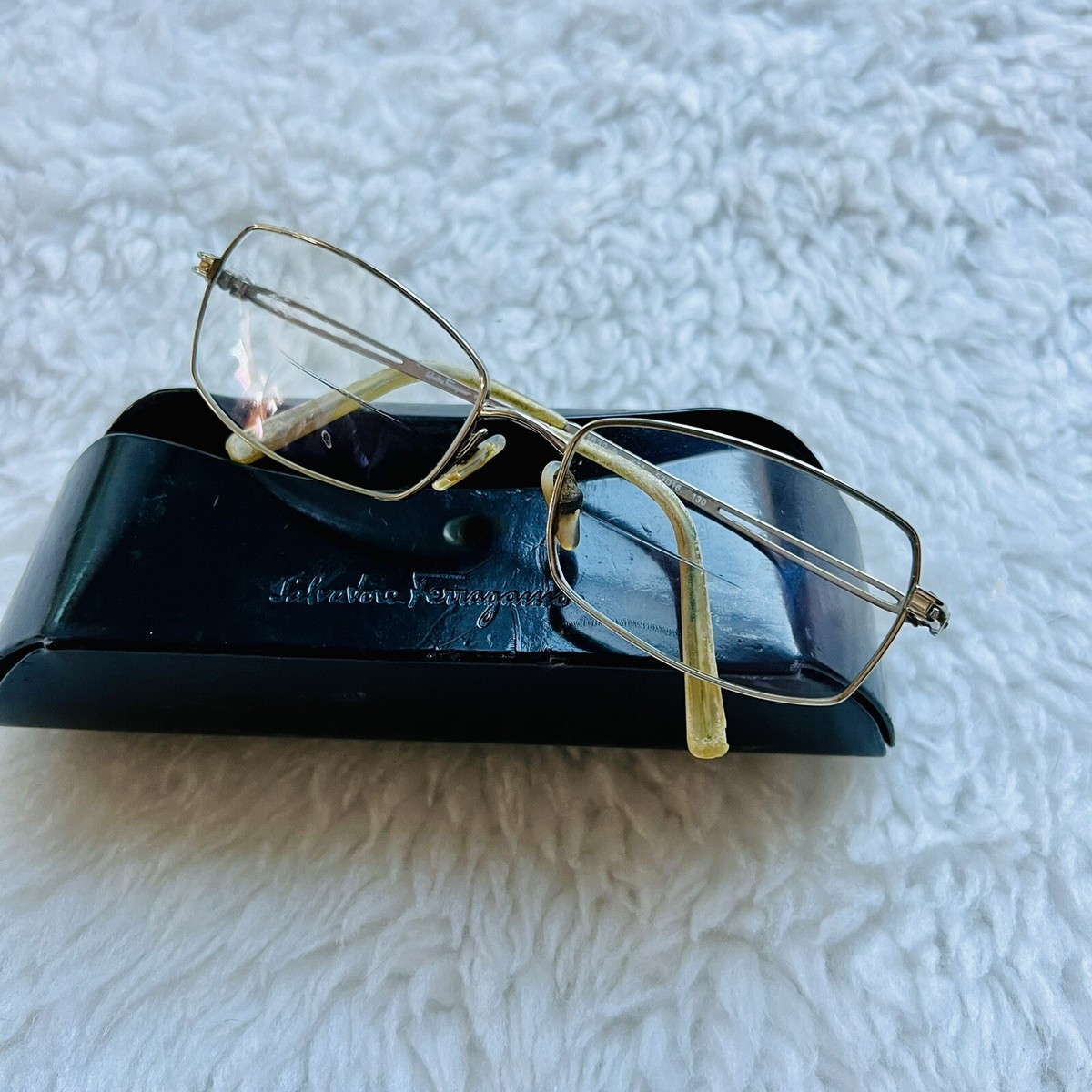 Salvatore Ferragamo 1631-B 511 Eyeglases Silver Metal Frame  display picture 2