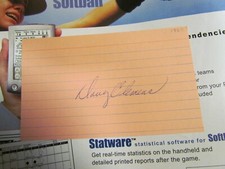 Doug Clemens autographed index card 
