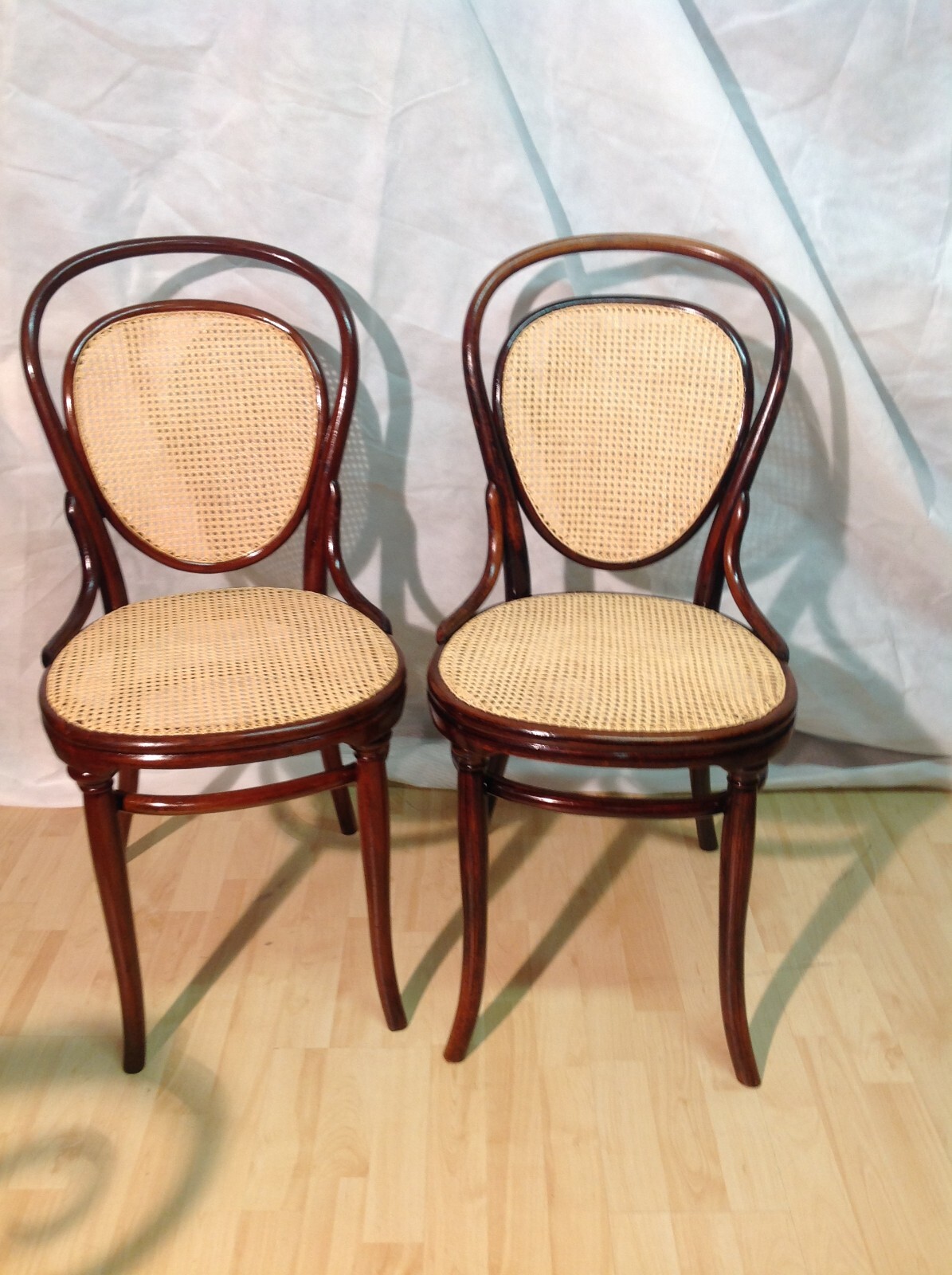 2 Original Thonet Stühle Nr.7 um 1870