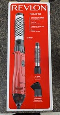 Revlon 1200W Perfect Style Hot Air Kit Style Curl Volumize 3 Piece Set RV440RED