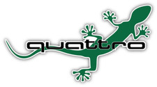 Audi Quattro Gecko 4x4 All Wheel Drive Vinyl Sticker Decal Car Suv Bumper Window