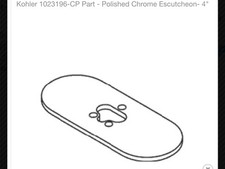 Kohler 1023196-CP Escutcheon 4 In Polished Chrome
