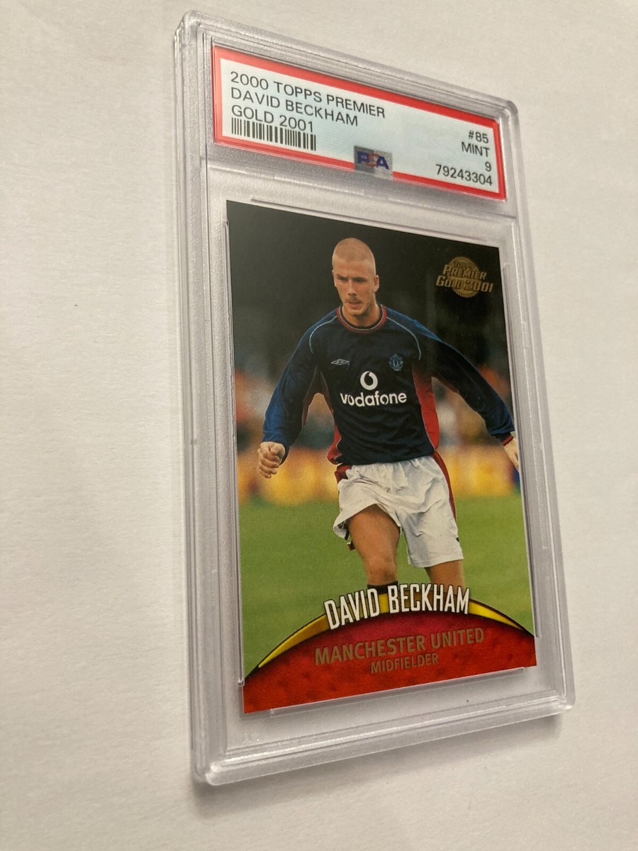 レア　ベッカム　プレミアゴールド2000 2000 Topps Premier Gold Soccer David Beckham Gold Foil - PSA