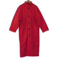 Vintage Long Canvas Cotton Barn Coat Field Chore Lined Insulated Pink Sz Small