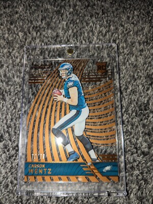 2016 Carson Wentz CLEAR VISION #168 BRONZE /79 Rookie RC Eagles SP MINT Bison $$