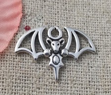 Free Ship 200 pcs tibetan silver bat charms 15x21mm L-5124