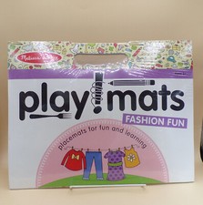 Fashion Fun Placemats Playmats 14" x 11" Melissa & Doug