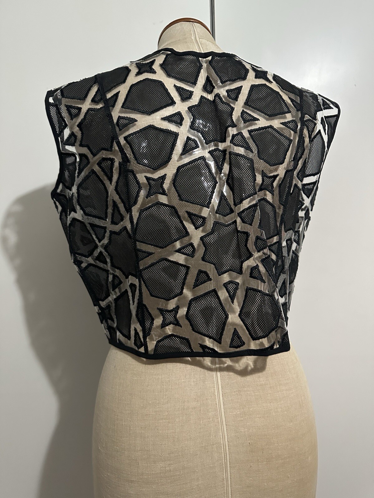 KTZ Kokon To Zai Womens Plastic Vinyl Black/Clear Waistcoat. RRP: £225 image 5