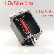 QRP Balun 1:1 500W HF Shortwave Voltage Antenna Balun 1.8-54MHz 160m -6m