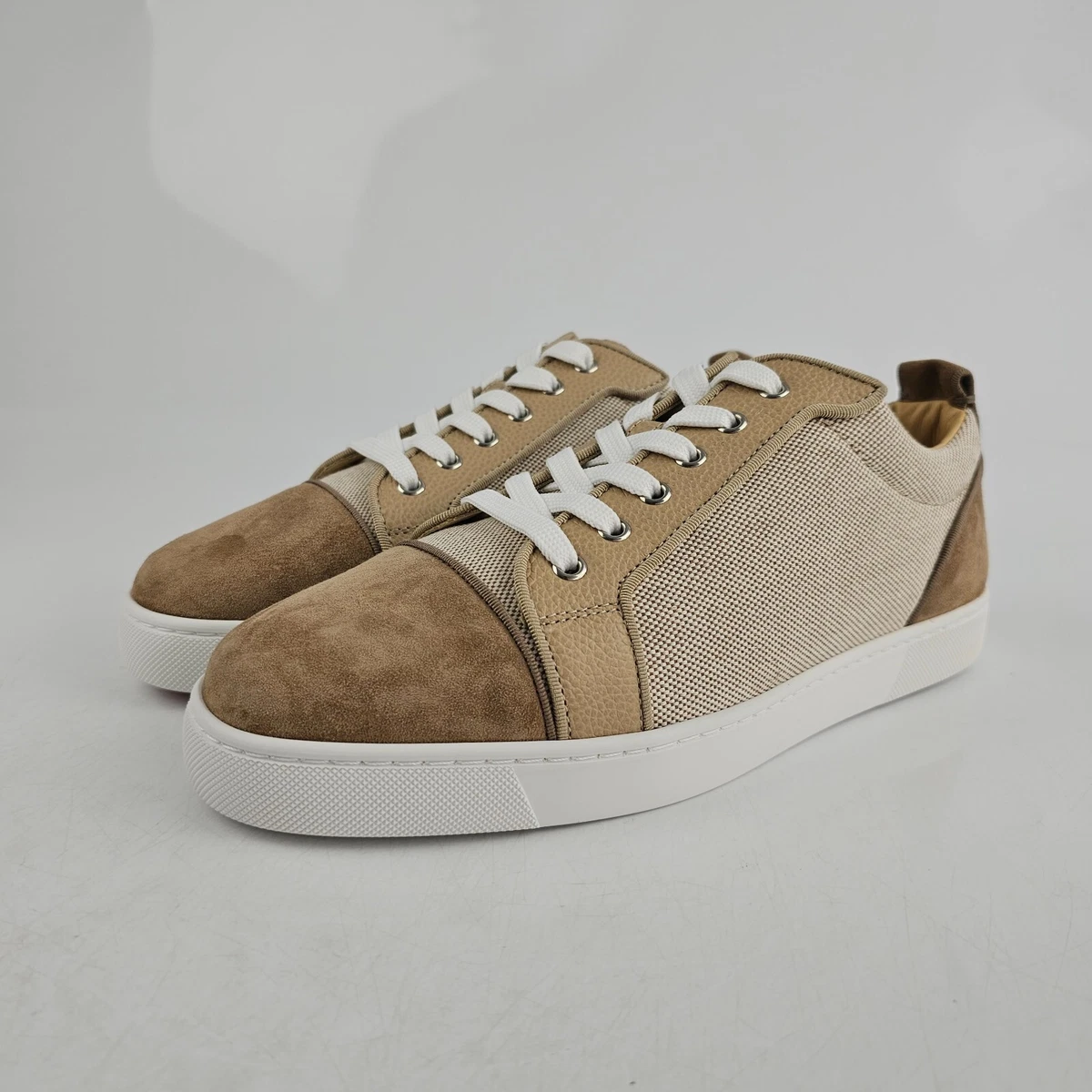 Brown Louis Junior suede trainers, Christian Louboutin