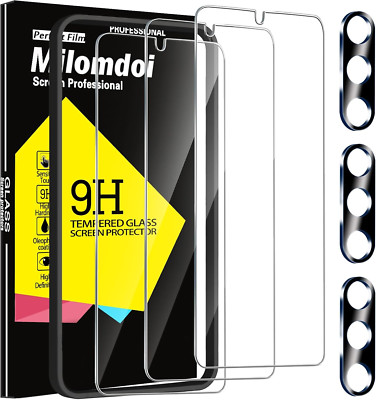 Milomdoi 3 Pack Screen Protector for Samsung Galaxy A15 5G with 3 Pack Tempered 