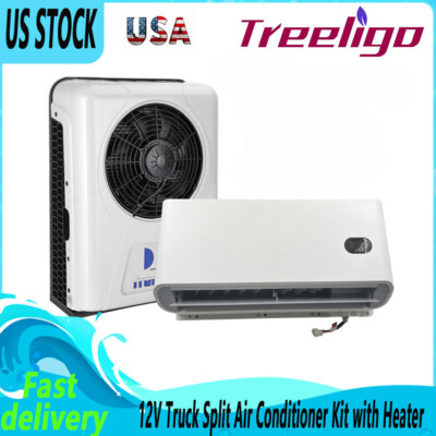 Universal 12V AC Split Air Conditioner 12000BTU for RV Truck Boat Van Cooling 